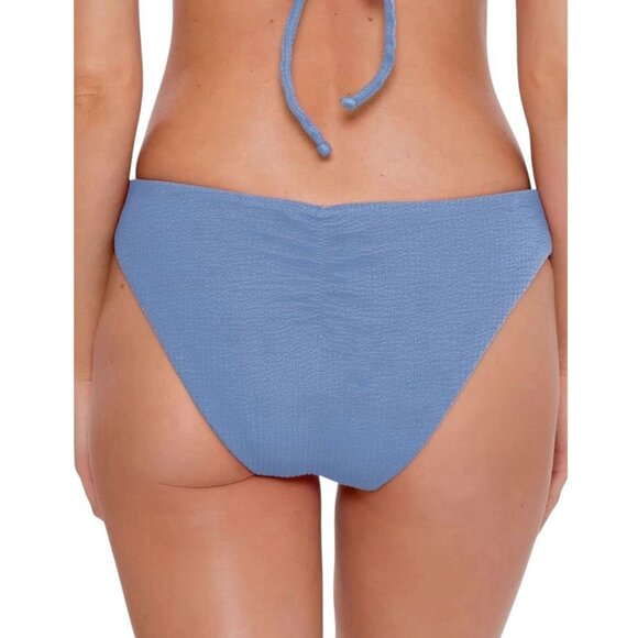 Becca by Rebbeca Virtue Adela Hipster Bikini Bottom Large Ruched Purple NWT - Picture 2 of 8